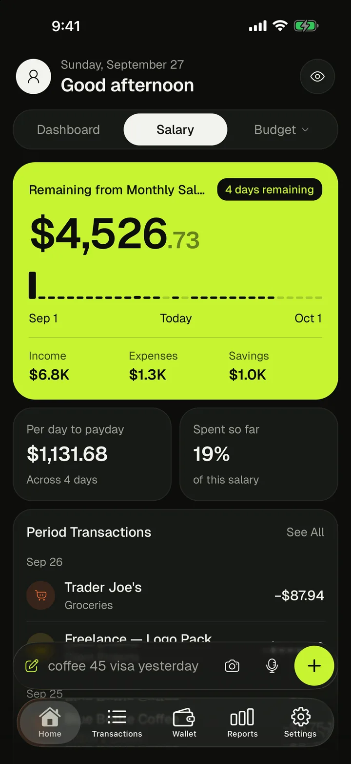 Salary · the payday view